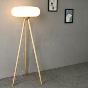 wooden acrylic floor lamp round standing lamp table lamp e27 for villa