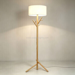 wooden floor lamp with coat hook standing lamp for hotel villa living room bedroom e27