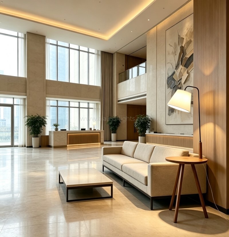 Wooden Floor Lamp Standing Lamp With Side Table for Hotel Villa Bedroom E27