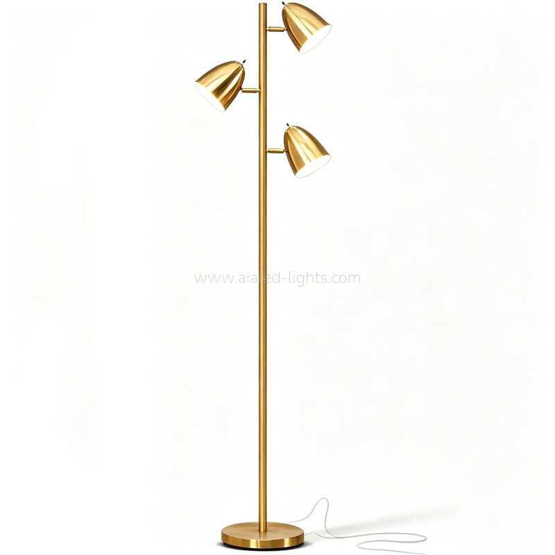 3xE27 Flexible Floor Lamp Reading standard lamp for Hotel Villa Project
