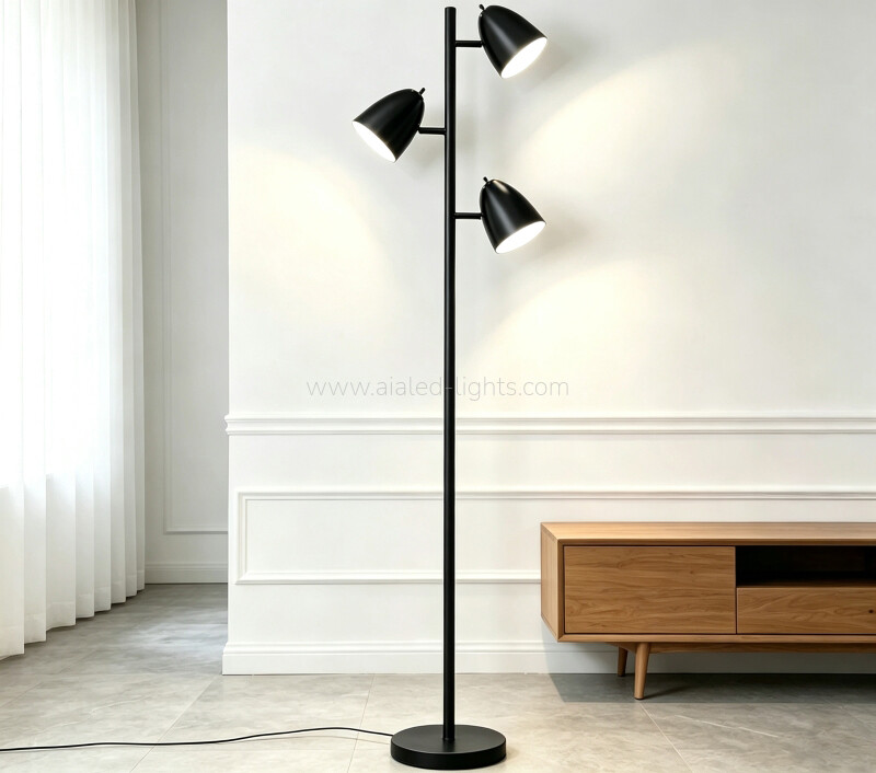 3xE27 Flexible Floor Lamp Reading standard lamp for Hotel Villa Project