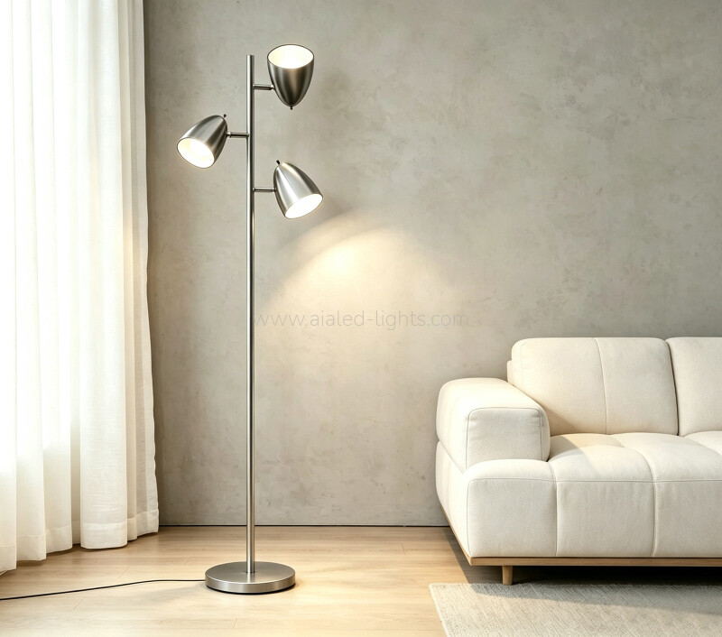 3xE27 Flexible Floor Lamp Reading standard lamp for Hotel Villa Project