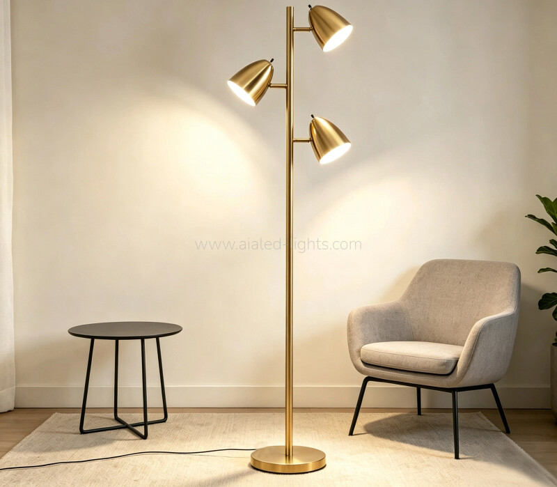 3xE27 Flexible Floor Lamp Reading standard lamp for Hotel Villa Project