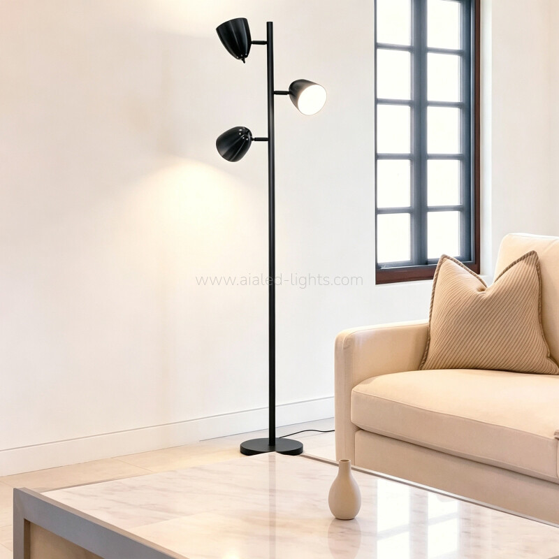 3xE27 Flexible Floor Lamp Reading standard lamp for Hotel Villa Project
