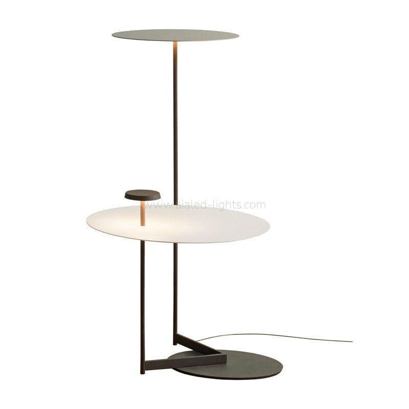 Floor Lamp Set Metal Shade SMD Reading Standard Light Modern Simple 
