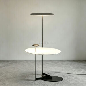 floor lamp set metal shade smd reading standard light modern simple