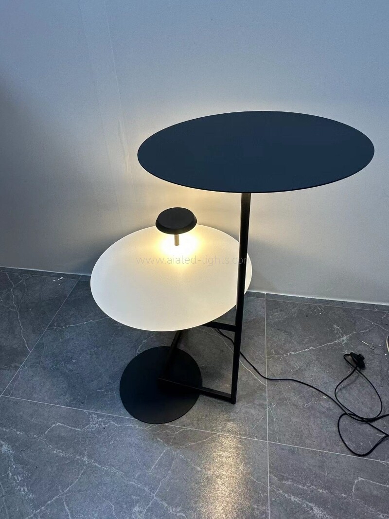 floor lamp set metal shade smd reading standard light modern simple