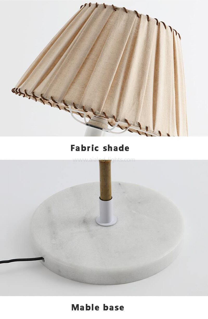 Irregular S Curved Floor Lamp Fabric Shade Marble Base E27 Lamp Holder Mid Century Standing Lamp